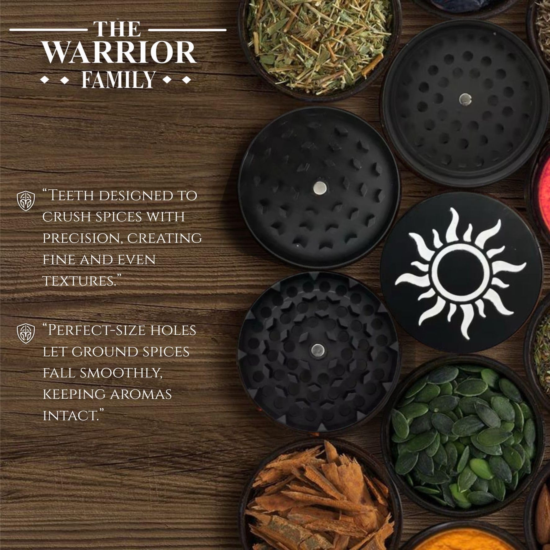 The Warrior Family malla de acero inoxidable para retener aromas y partículas