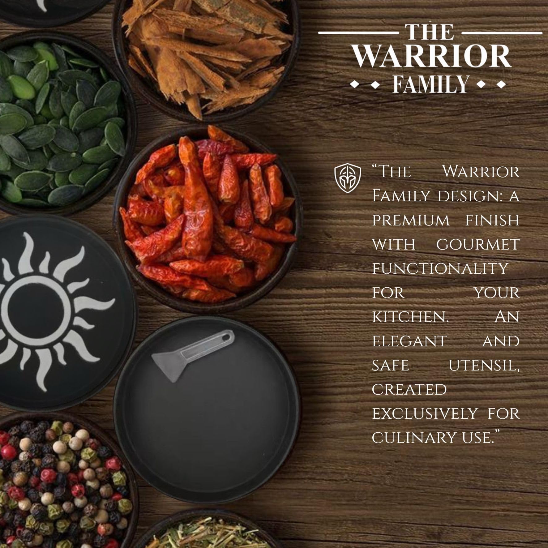 The Warrior Family tapa magnética para manejo cómodo y limpieza rápida