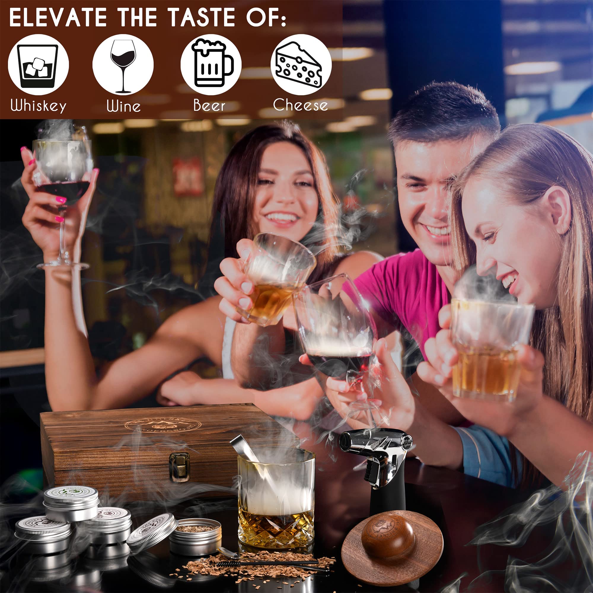 The Whiskey Underground chips de madera cuatro sabores, aportan aromas frutales y tostados.