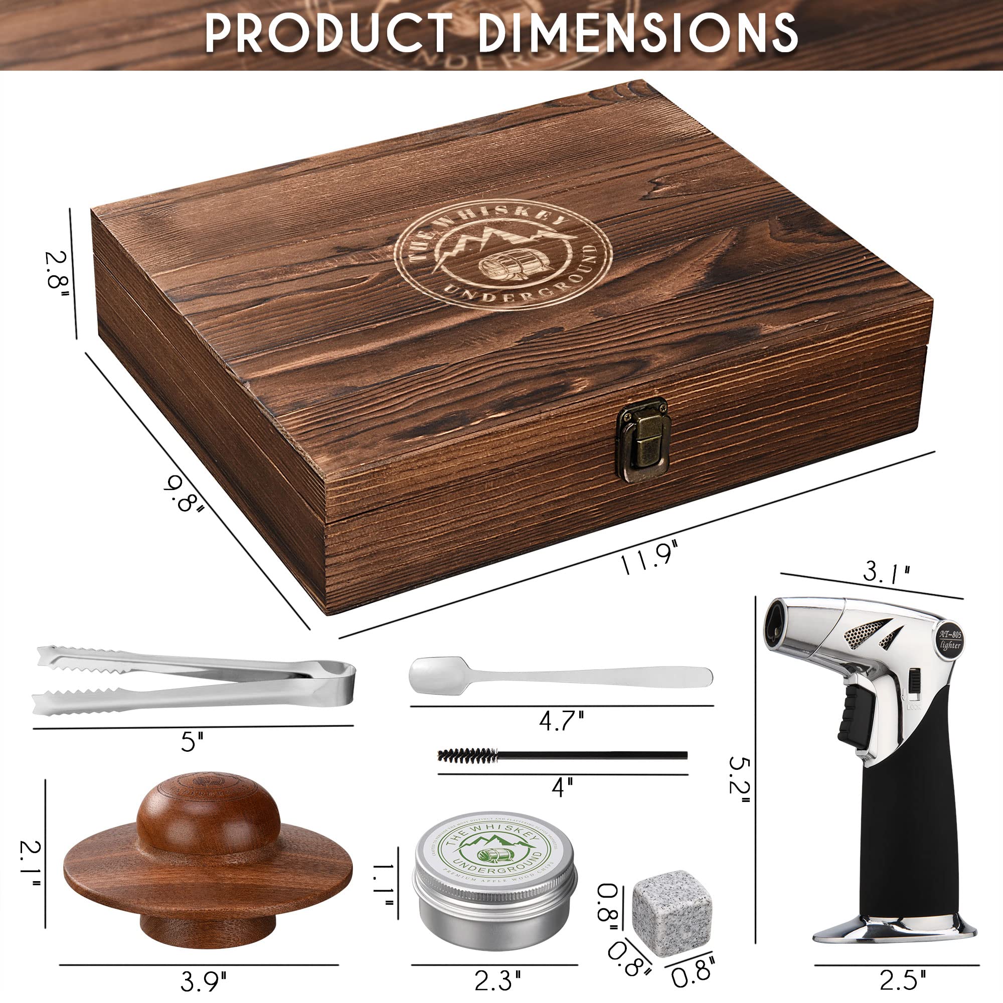 The Whiskey Underground humo cae sobre el borde del vaso, creando un espectáculo sensorial.