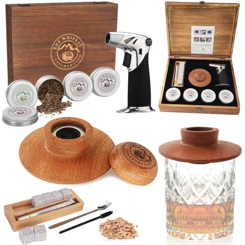 The Whiskey Underground kit de ahumado para whisky en caja premium, ideal para regalo.