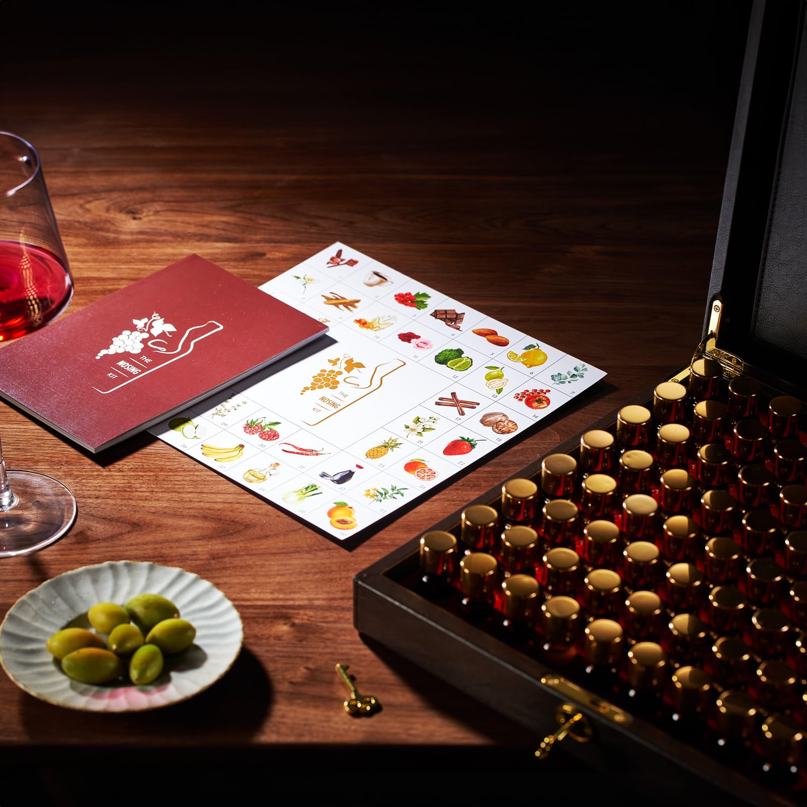 botellitas de aromas del kit de The Wine Savant ideales para pruebas