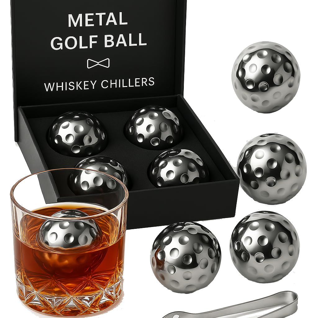 Bolas de whisky golf de The Wine Savant, enfriamiento elegante sin dilución.