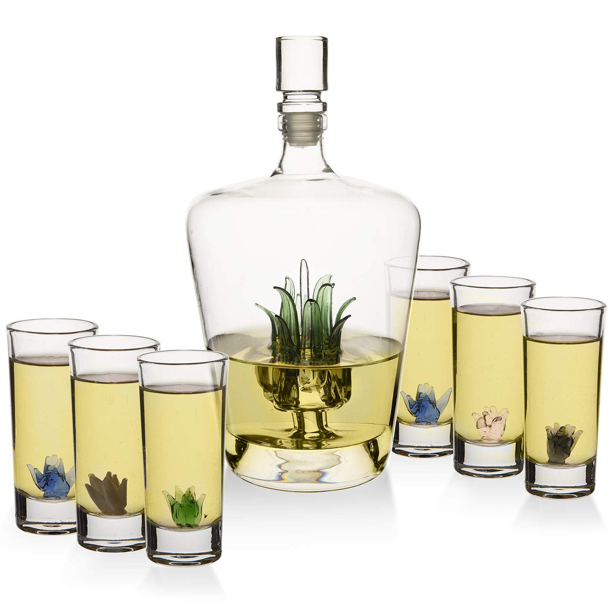 The Wine Savant decantador-tequila-agave-750ml: presentación elegante para degustar tequila en casa.