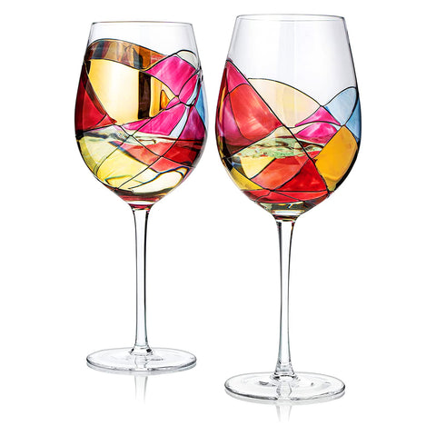 Juego de dos copas The Wine Savant de 29oz para brindis memorables.