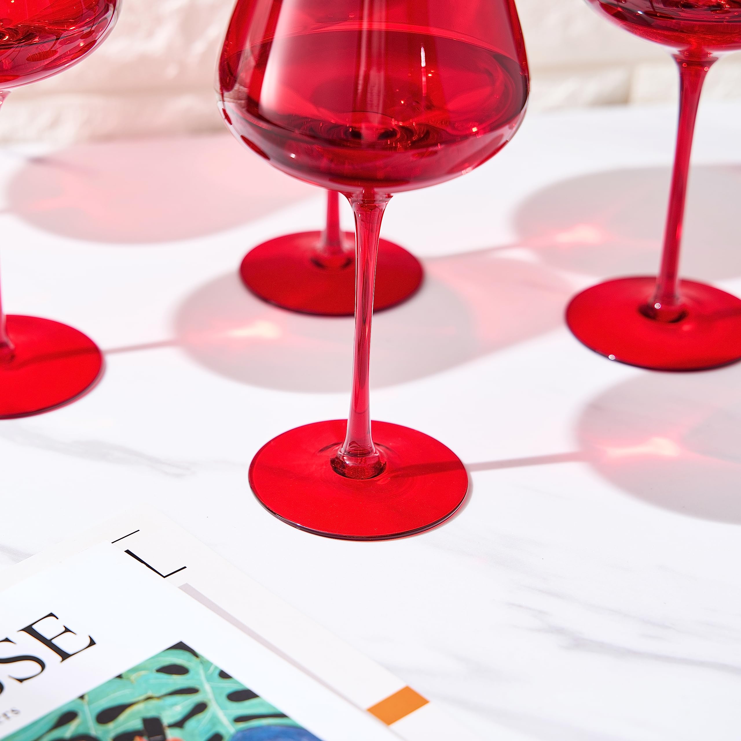The Wine Savant juego 6 copas, estilo italiano inspirado para cenar con estilo.