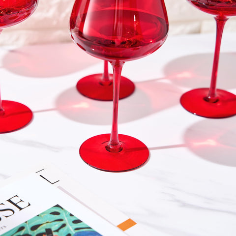 The Wine Savant juego 6 copas, estilo italiano inspirado para cenar con estilo.