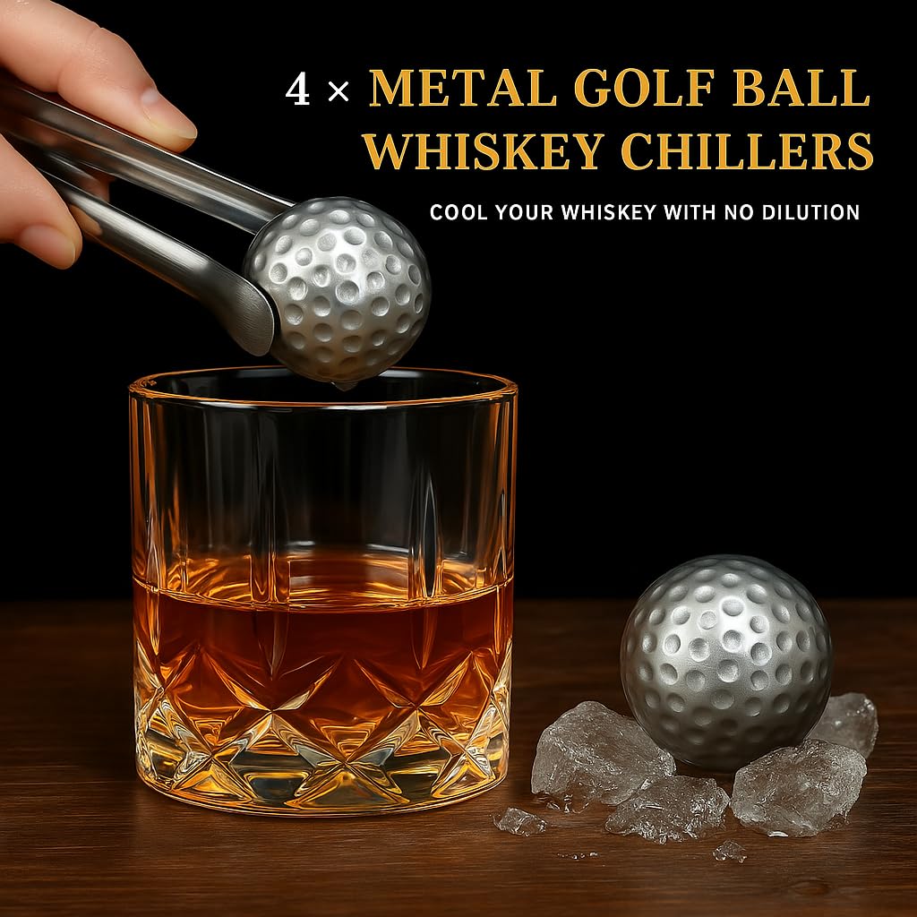 Piedras de whisky acero inoxidable de The Wine Savant para enfriar con estilo.