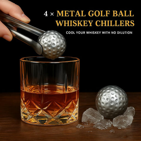 Piedras de whisky acero inoxidable de The Wine Savant para enfriar con estilo.