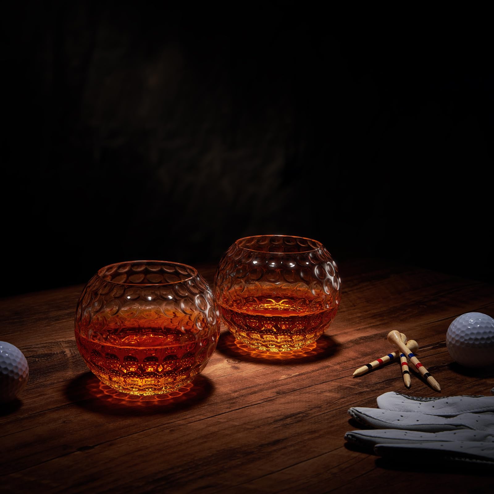 The Wine Savant vaso cristal bola de golf, elegante para cualquier ocasión.