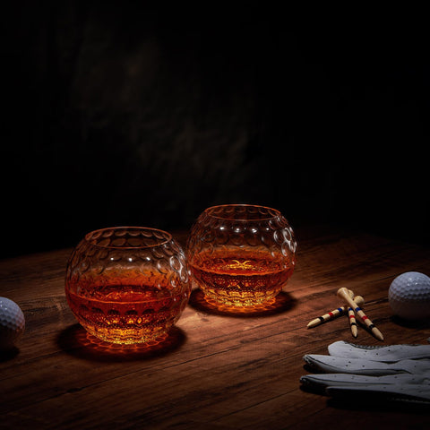 The Wine Savant vaso cristal bola de golf, elegante para cualquier ocasión.