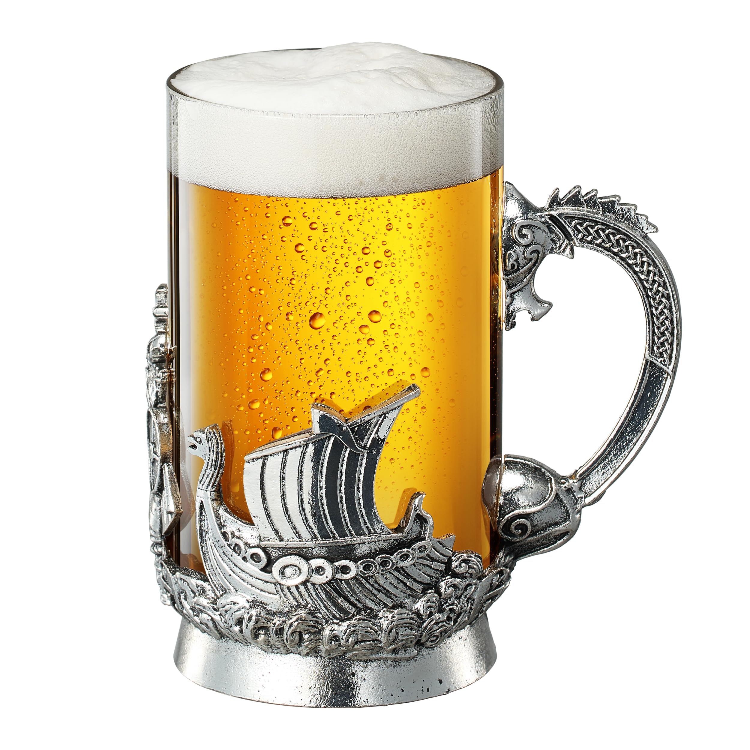 Vaso peltre vikingo de The Wine Savant con diseño medieval para impresionar.