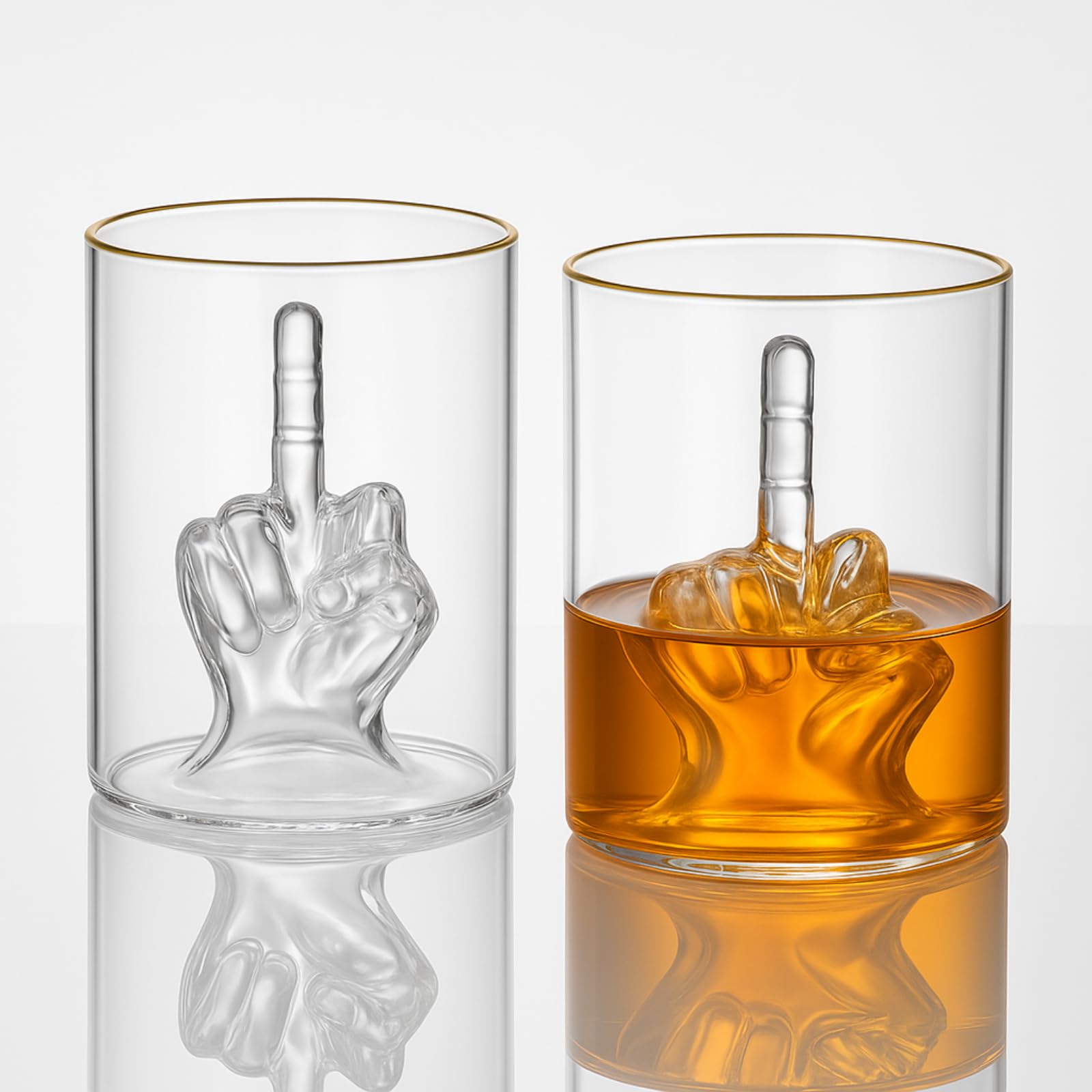 Vaso de whisky The Wine Savant, base gruesa para estabilidad