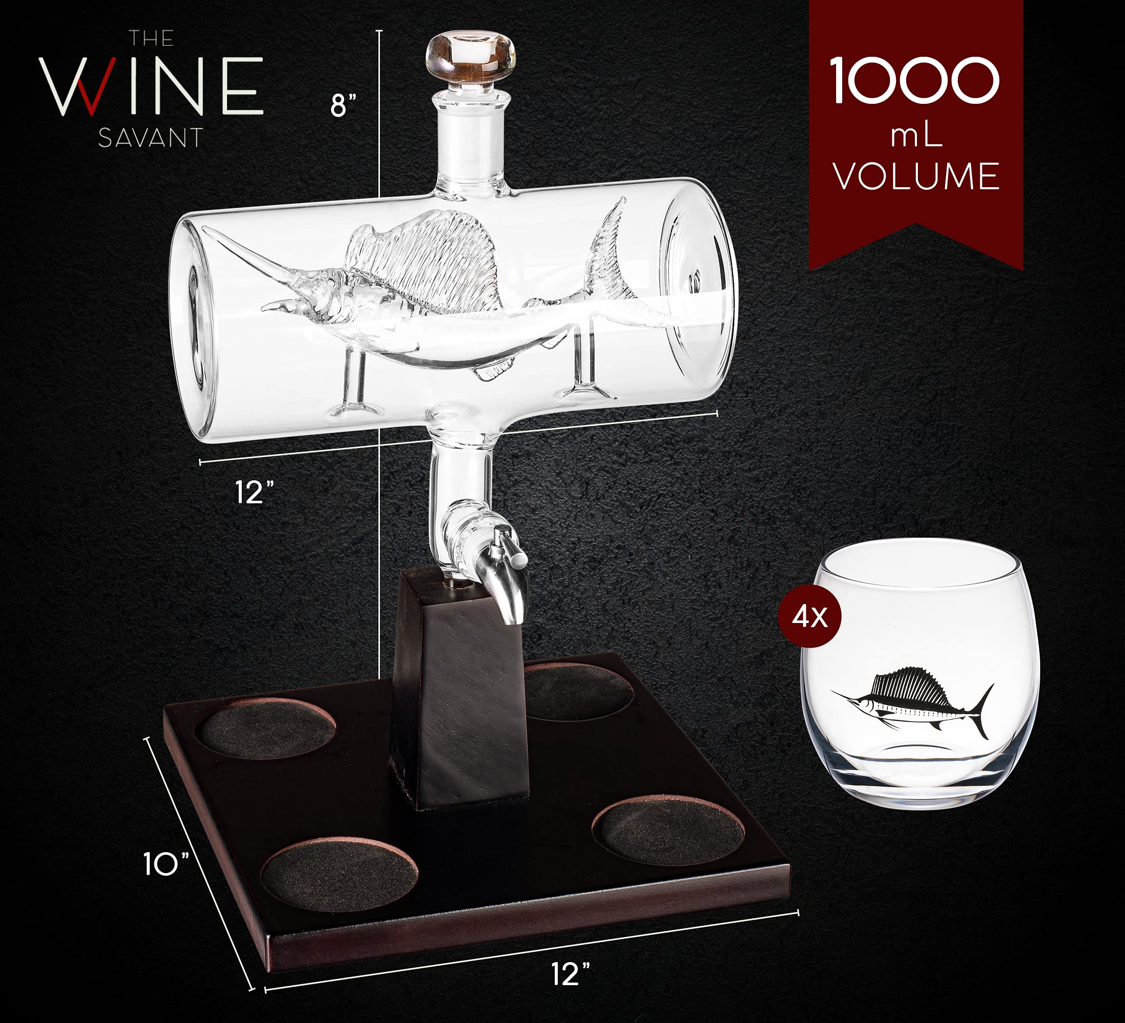 The Wine Savant vasos de vidrio borosilicato transparentes para claridad