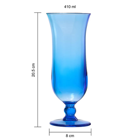 Vaso hurricane irrompible The Wine Savant en naranja, ideal para celebraciones al aire libre.
