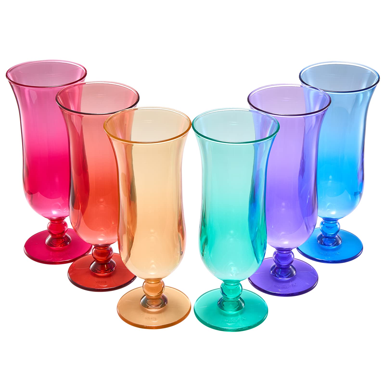 Vaso hurricane irrompible The Wine Savant para uso exterior y decoraciones de patio.