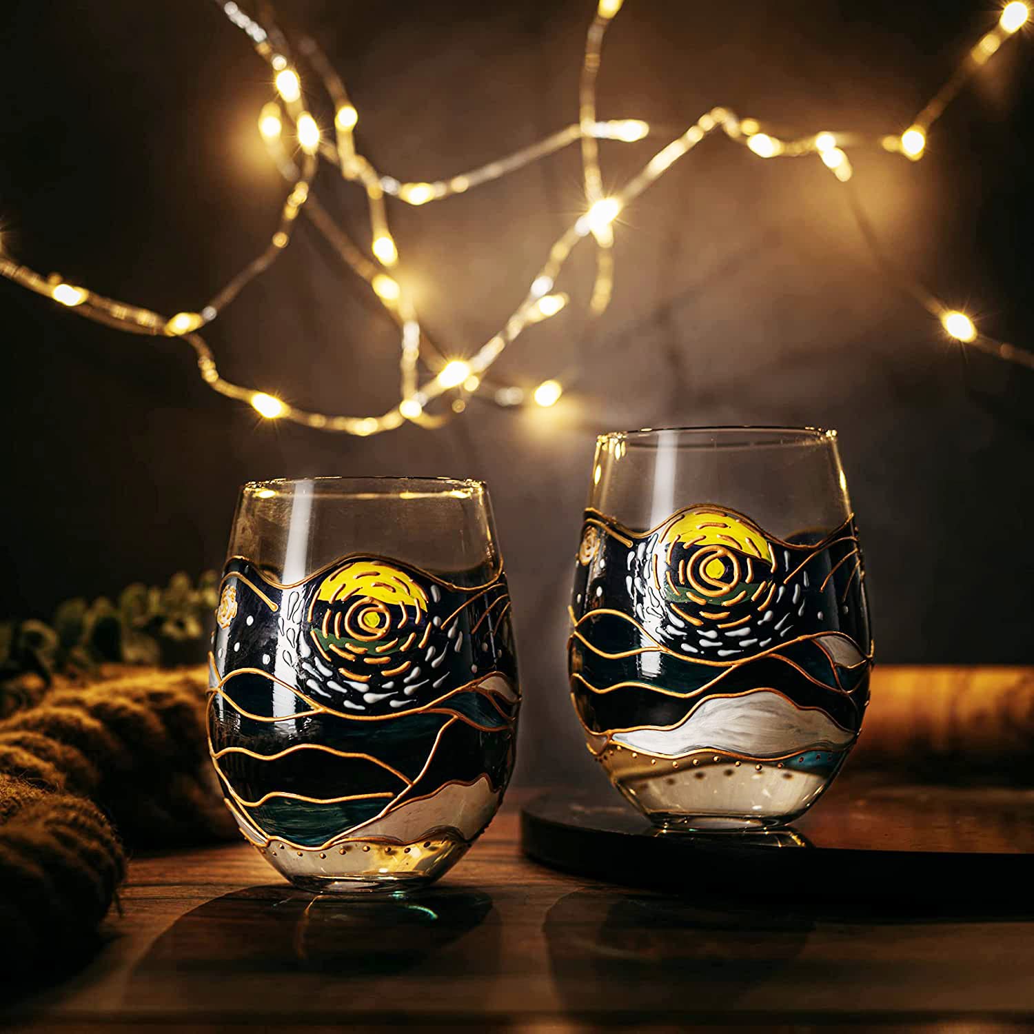 The Wine Savant Vasos Vino Van Gogh: uso versátil para vinos blancos y tintos