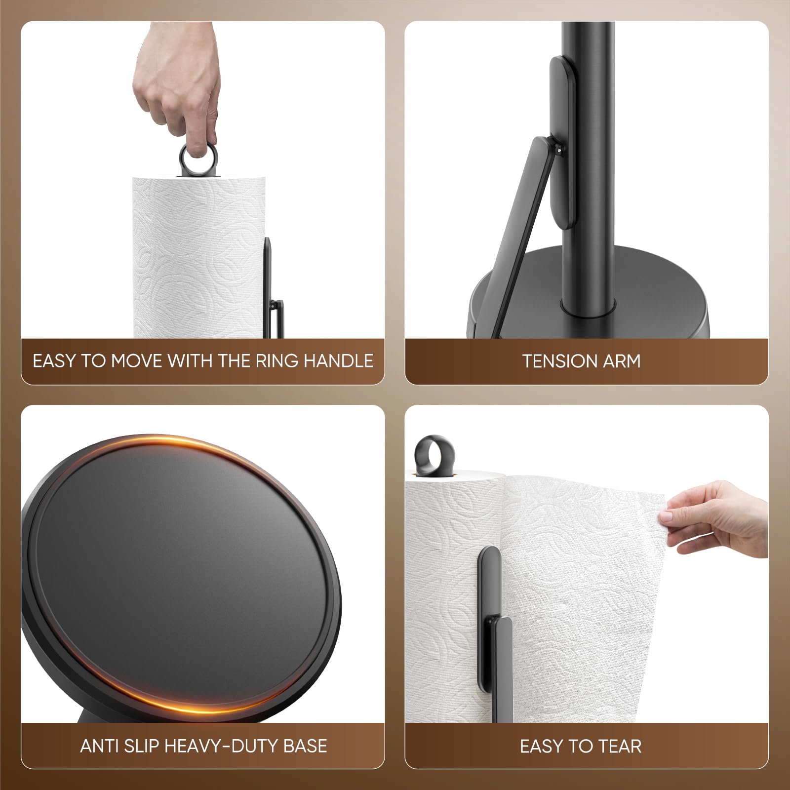 theaoo asa superior ergonómica para mover el portarrollos