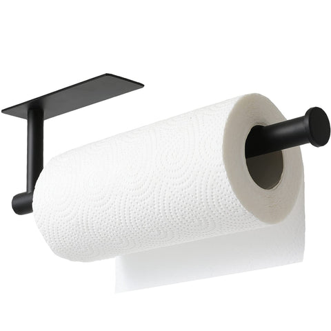 theaoo portarrollos papel cocina negro mate diseño duradero