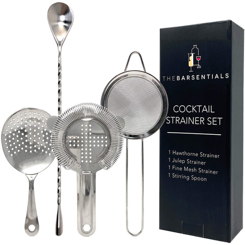 TheBarsentials tamiz Hawthorne con resorte para filtrar hielo y hierbas.