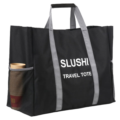 TheClouds Travel Party Tote en vista frontal, transporte estable para Ninja Slushie FS300/FS301.