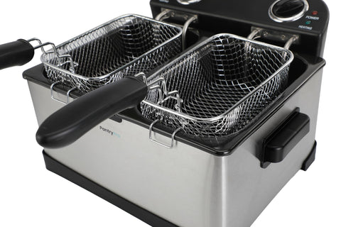 TheDisplayGuys cestas doble 6 tazas, frituras simultáneas para varias recetas.