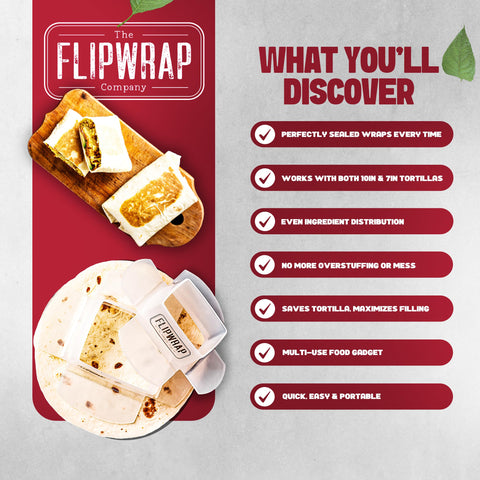Uso seguro y práctico para llevar comidas preparadas con The Flipwrap.