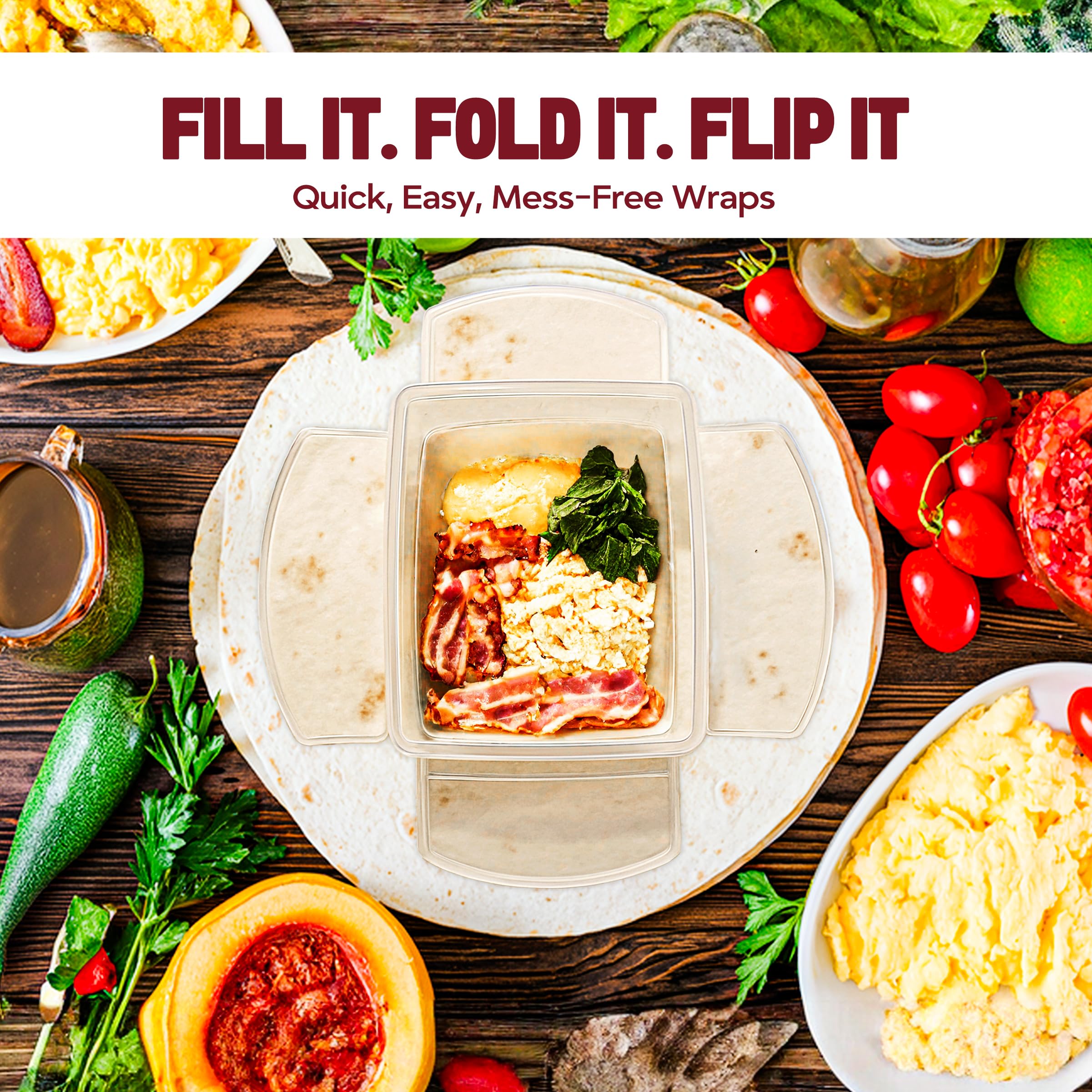 Ideas de desayuno y almuerzo listas para llevar con The Flipwrap.