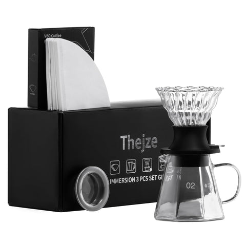 TheJze Switch colador inmersión y colado, control de sabor en casa