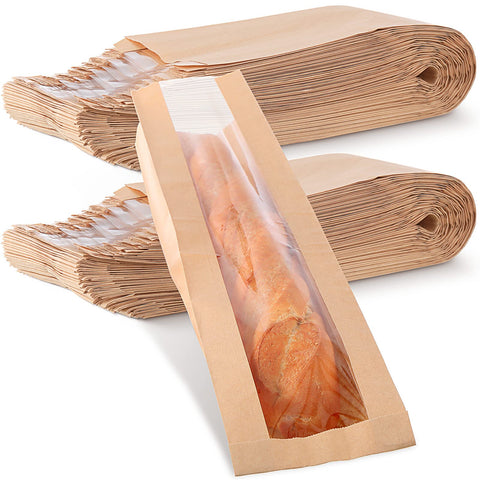 Thenshop bolsa de pan con ventana frontal facilita ver el contenido sin abrir