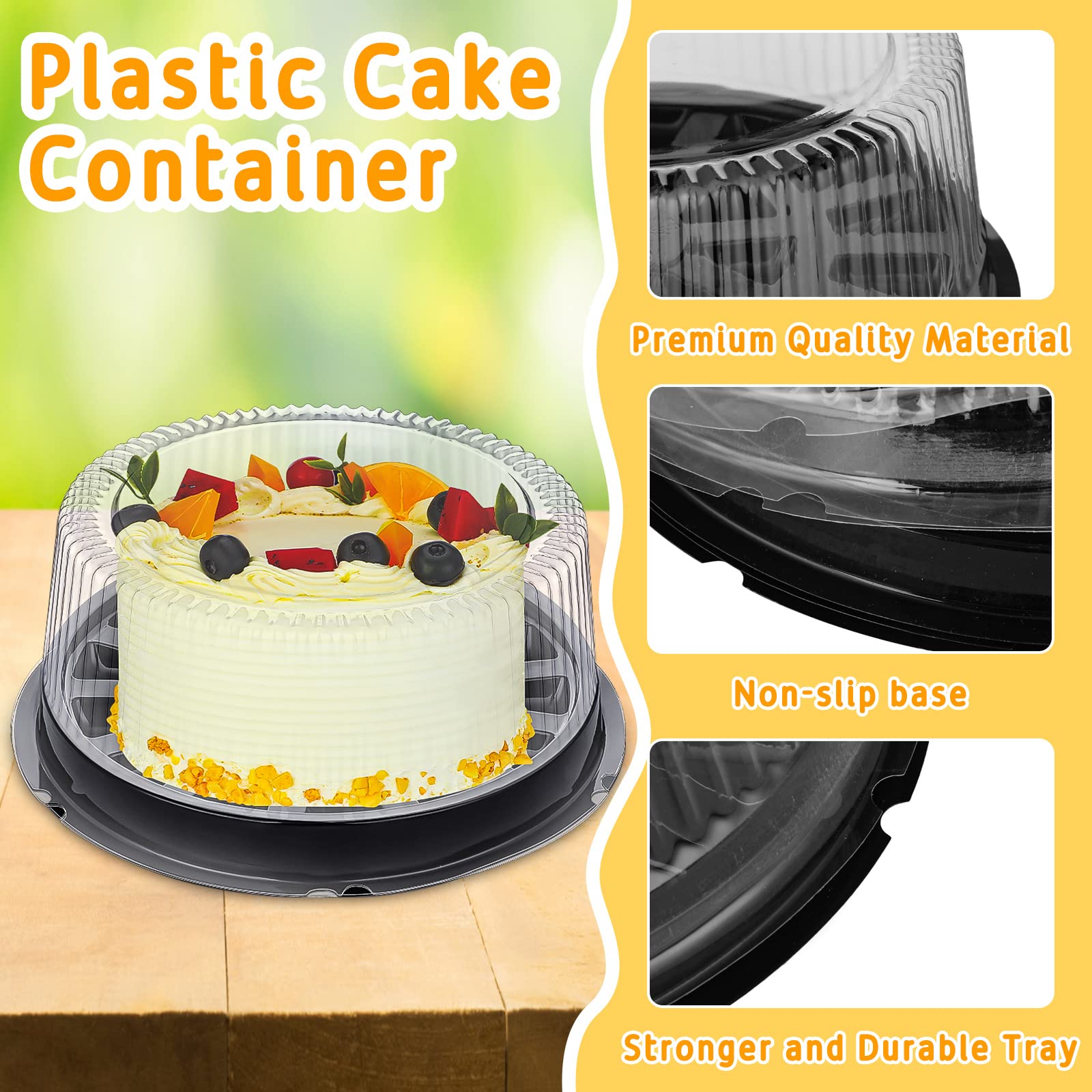 Thenshop 30 unidades, cajas de pastel con tapa, prácticas para fiestas y eventos