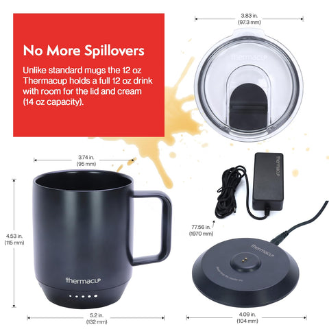 Thermacup Mega: control preciso de temperatura entre 110 y 150 °F