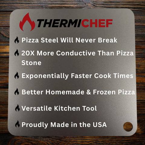 THERMICHEF acero de cocina, alta conductividad para cocción rápida y uniforme