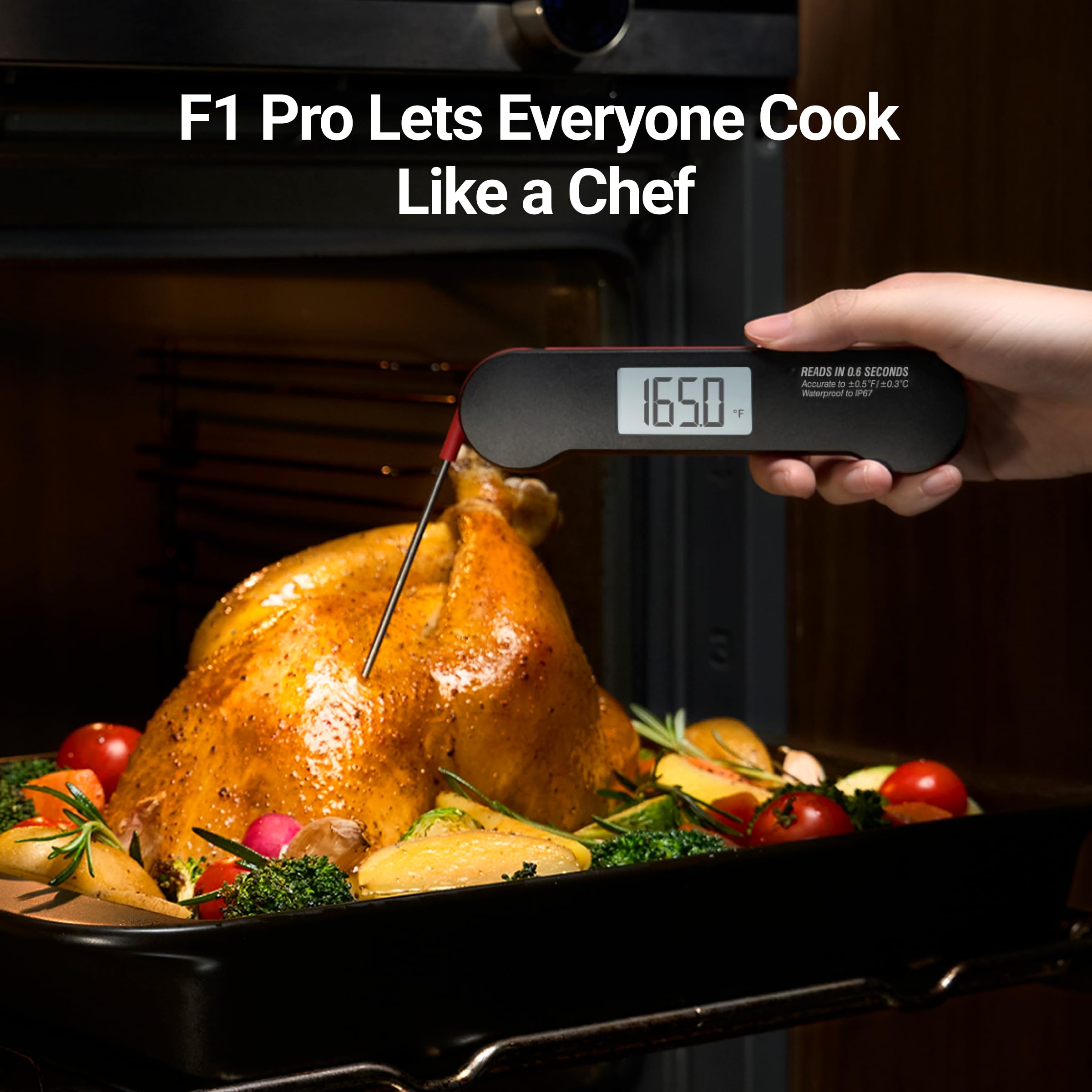 ThermoMaven F1 Pro incluye manual, batería y certificado de calibración