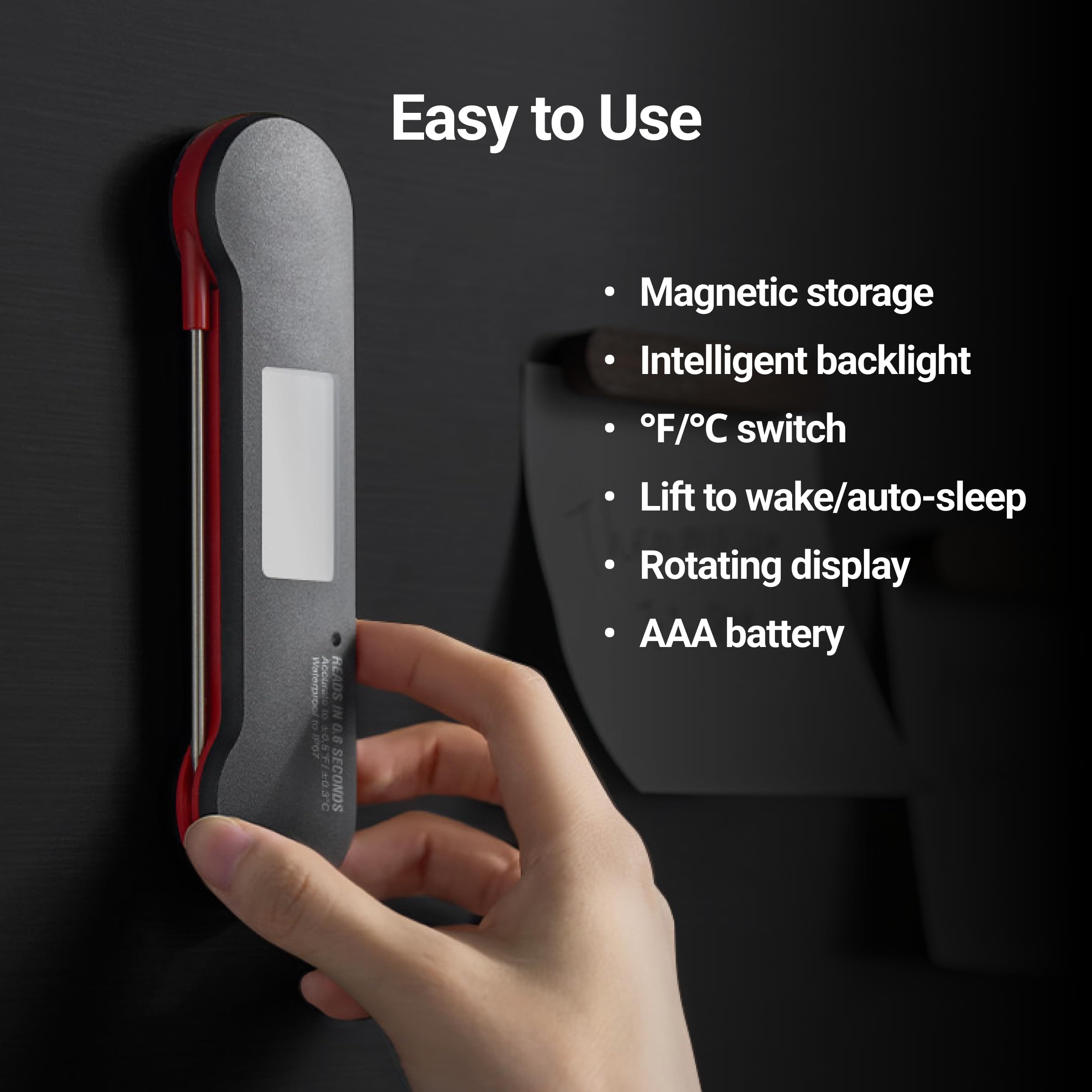ThermoMaven F1 Pro retroiluminación ambidiesta para lectura en cualquier iluminación