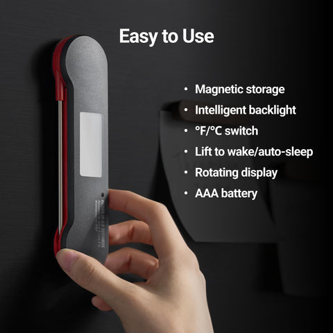 ThermoMaven F1 Pro retroiluminación ambidiesta para lectura en cualquier iluminación