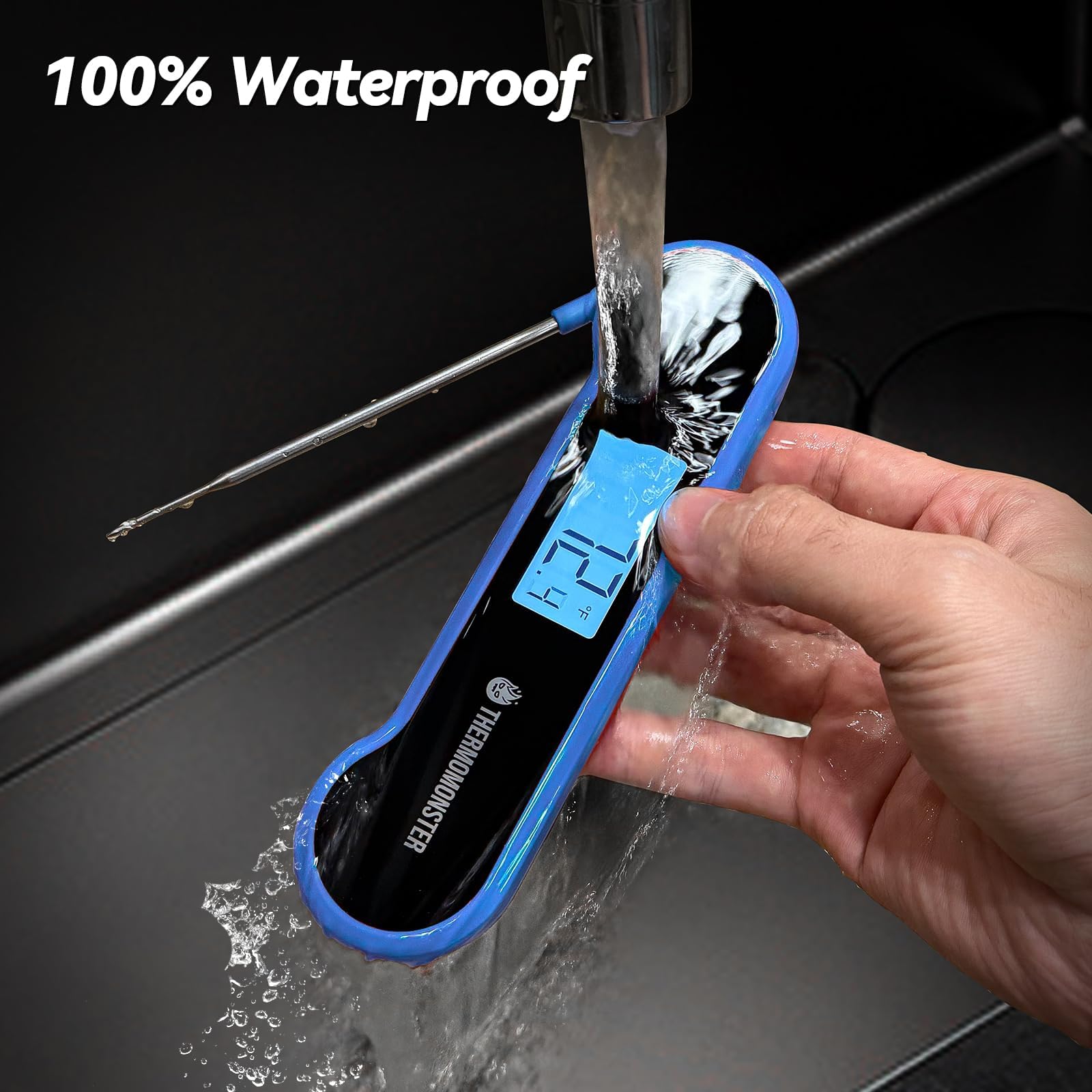 ThermoMonster diseño impermeable para lavar bajo el grifo