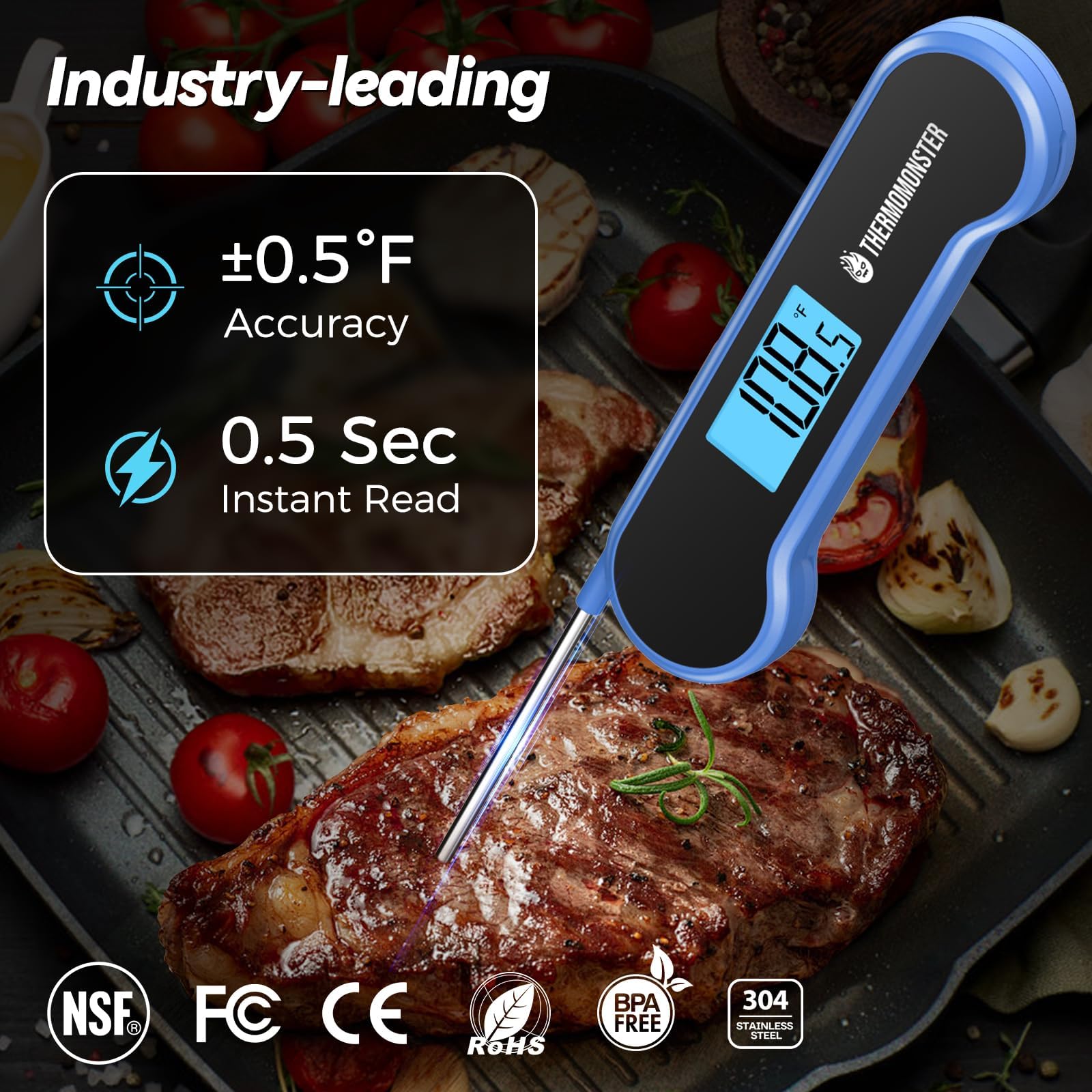 ThermoMonster lectura de temperatura en 0,5 s