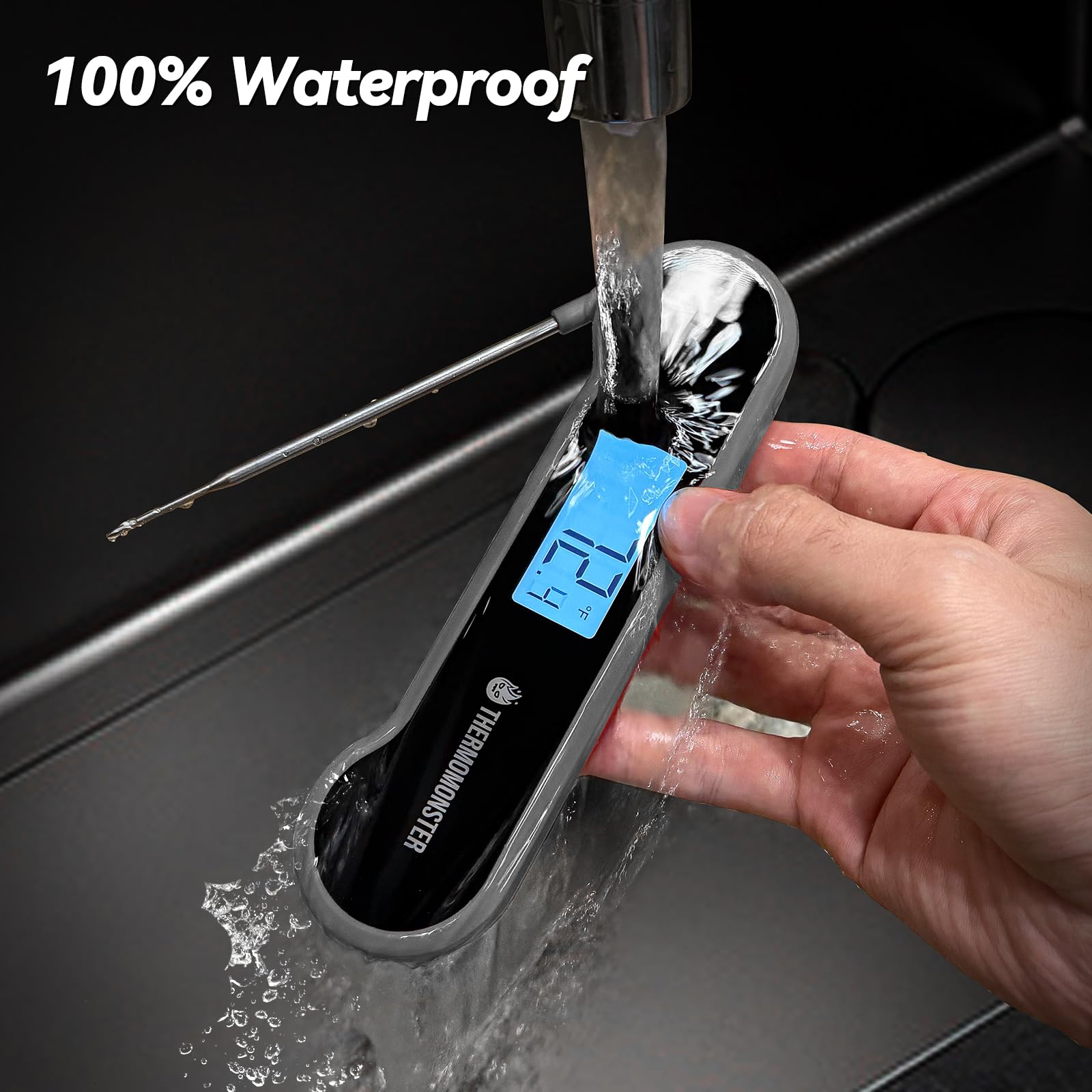 ThermoMonster sensor de movimiento activa la pantalla al levantar