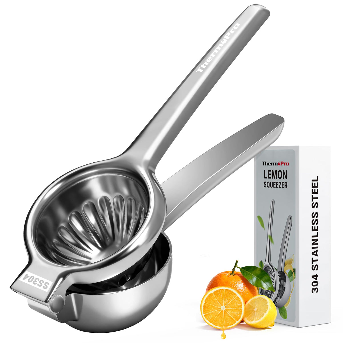 ThermoPro exprimidor manual frontal para jugo rápido de limones y limas