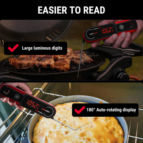 Ideal para freír aceite, barbacoa y ahumados con precisión continuada.