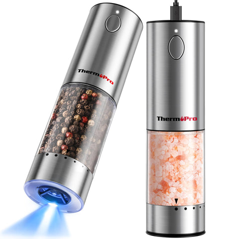ThermoPro molinillo sal pimienta 100ml ajuste externo para molienda precisa