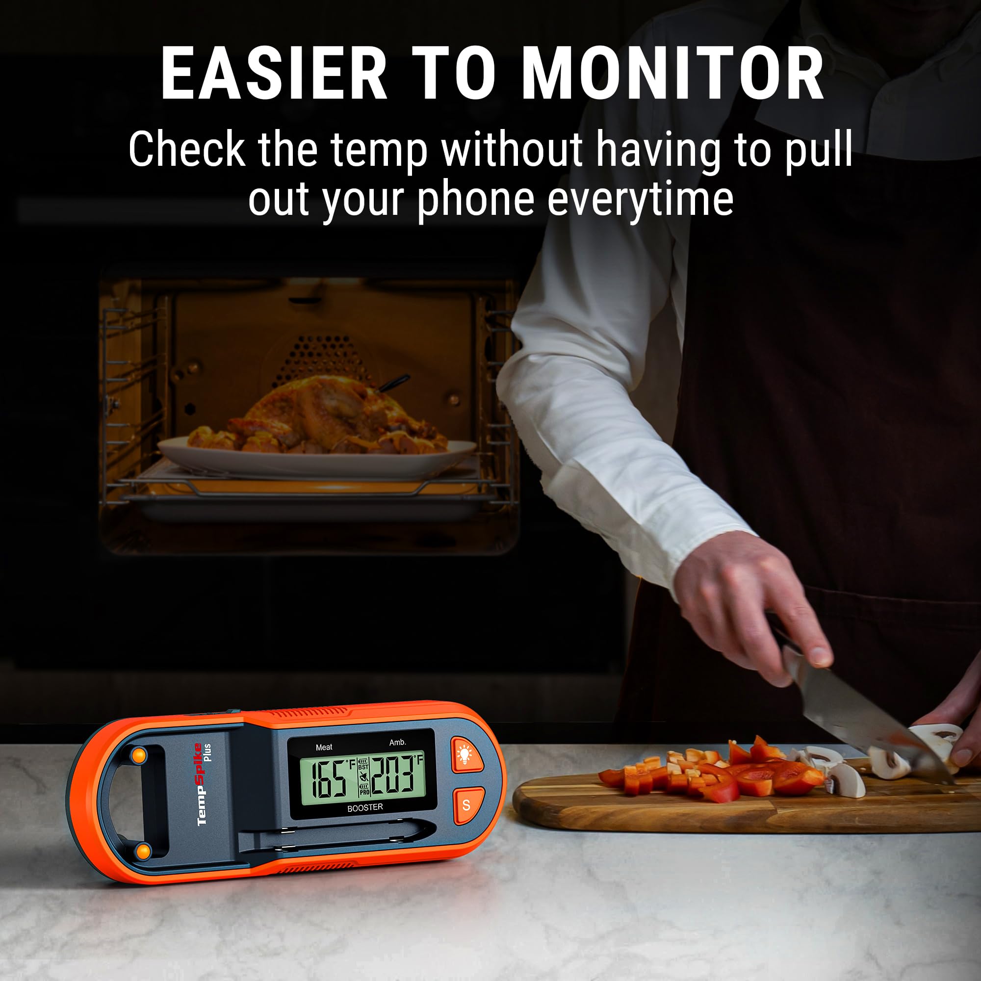 ThermoPro Temp Spike alertas configurables en la aplicación para cocinar con precisión