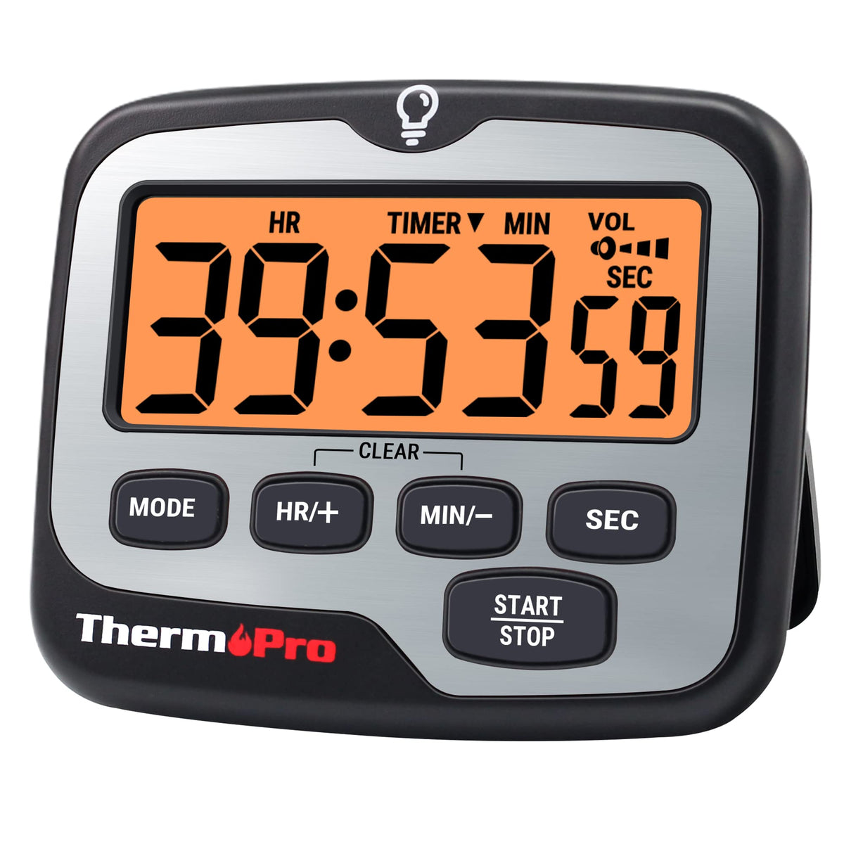 ThermoPro TM01 temporizador con conteo ascendente para cocina, control práctico.