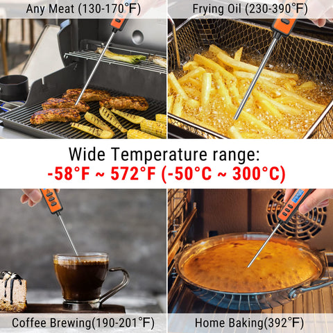 ThermoPro TP01A rango de temperatura amplio cubre grill y frituras con precisión.