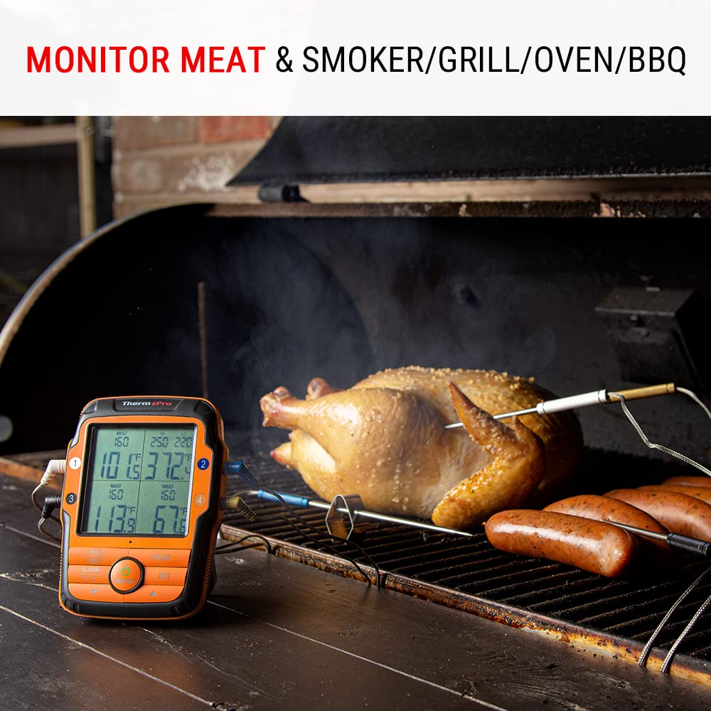 ThermoPro TP27 alcance de 500 ft para monitoreo remoto