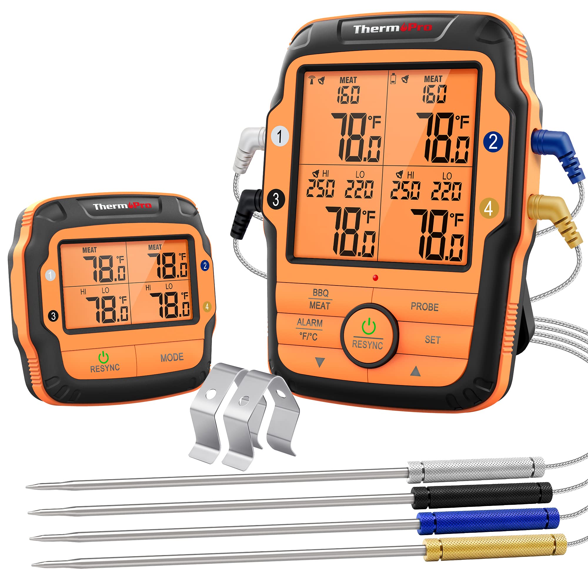 ThermoPro TP27 sondas coloridas para identificar cada corte de carne