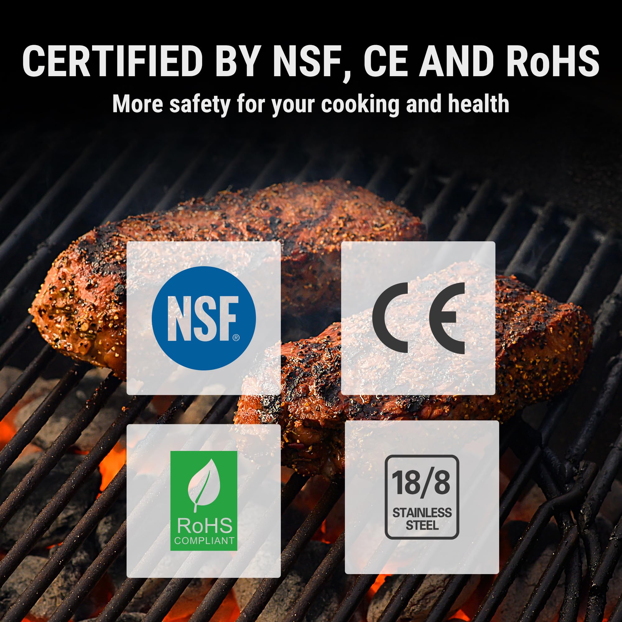 ThermoPro TP27 uso en parrilla interior y exterior