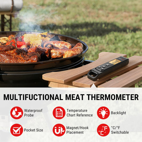 Función infrarroja para verificar calor en parrillas y hornos.