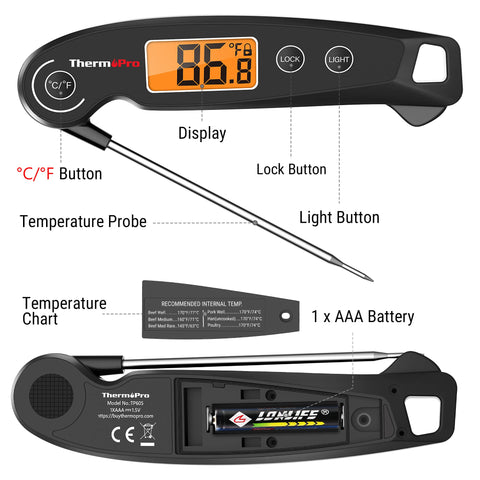 ThermoPro TP605 llega precalibrado y fácil de recalibrar.